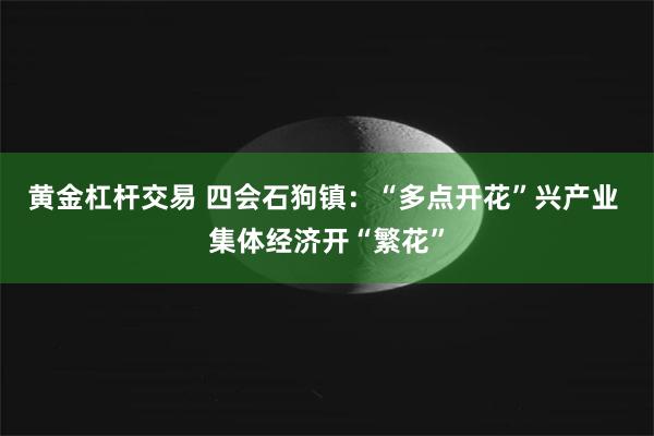 黄金杠杆交易 四会石狗镇：“多点开花”兴产业 集体经济开“繁花”