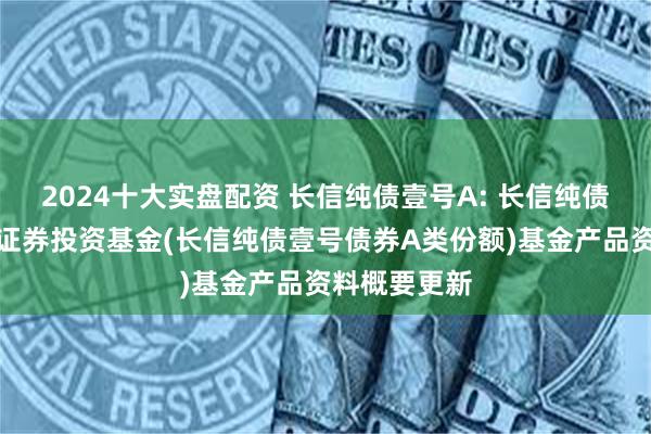 2024十大实盘配资 长信纯债壹号A: 长信纯债壹号债券型证券投资基金(长信纯债壹号债券A类份额)基金产品资料概要更新